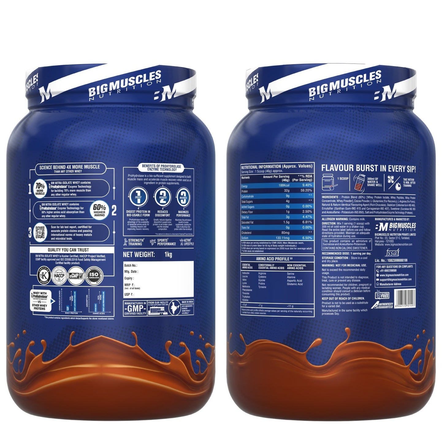 Big Muscles Nutrition Nitra Isolate Whey Protein