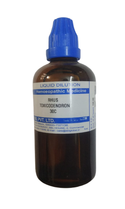 SBL Homeopathy Rhus Toxicodendron Dilution