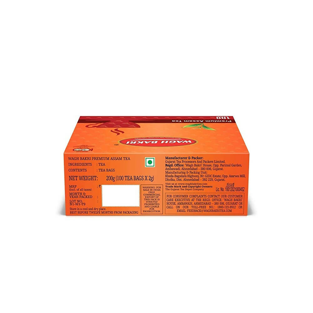 Wagh Bakri Premium Assam Tea Bags - Distacart