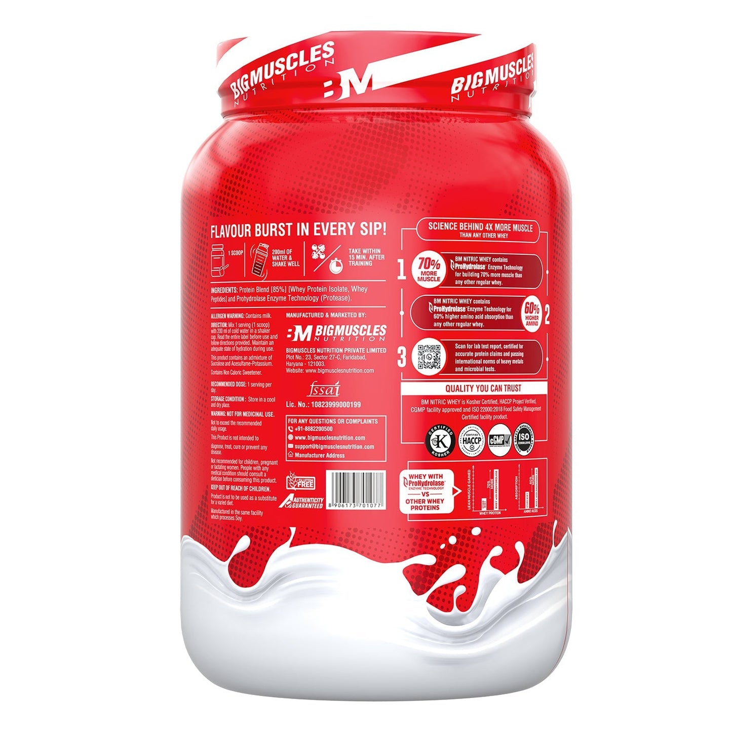 Big Muscles Nutrition Nitric Whey Protein