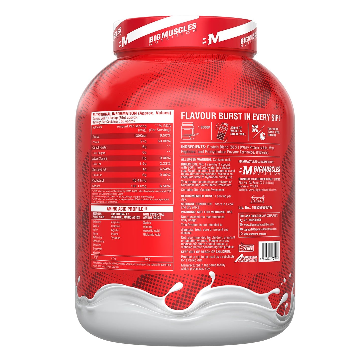 Big Muscles Nutrition Nitric Whey Protein