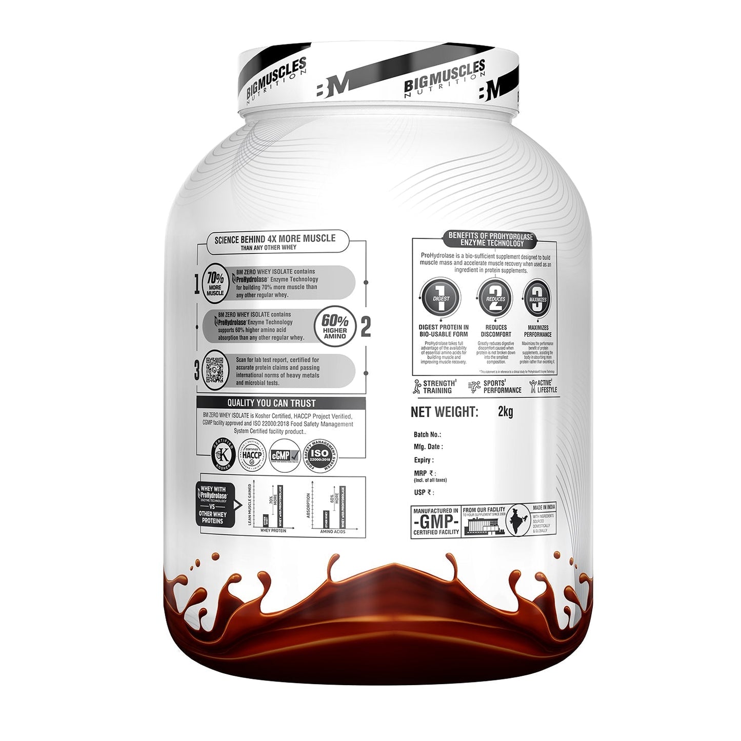 Big Muscles Nutrition Zero Whey Protein