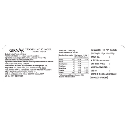 Girnar Instant Premix Soothing Ginger