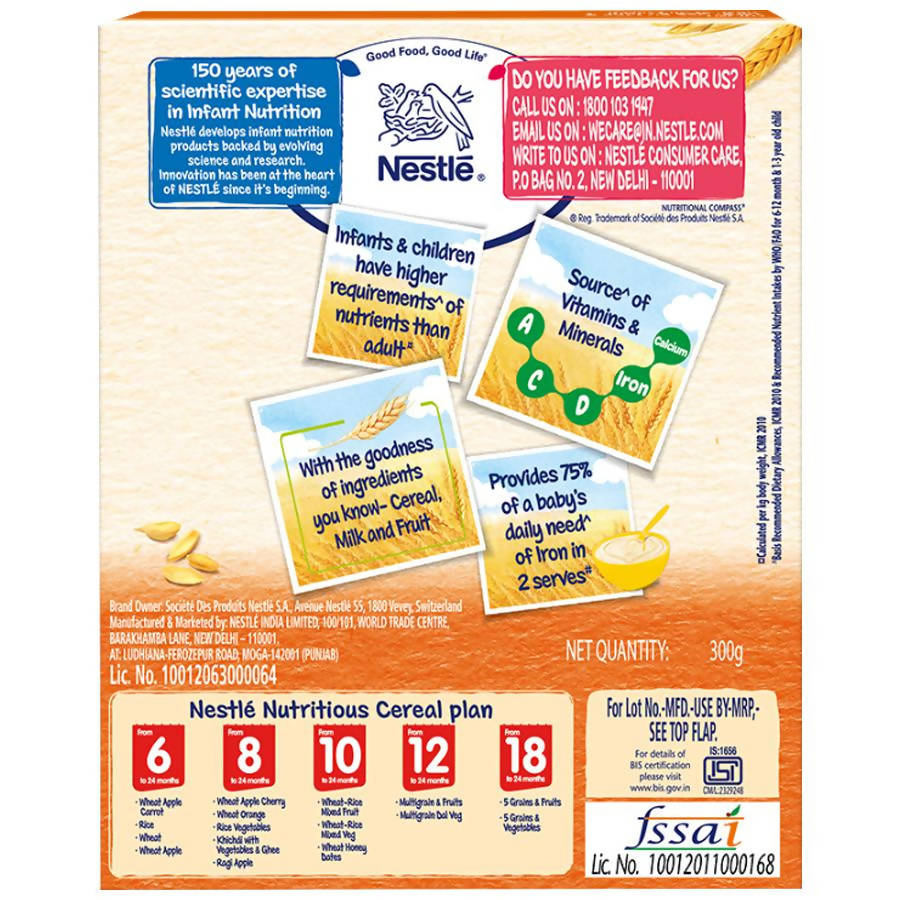 Nestle Cerelac Baby Cereal with Milk, Wheat Orange From 8 To 24 Months