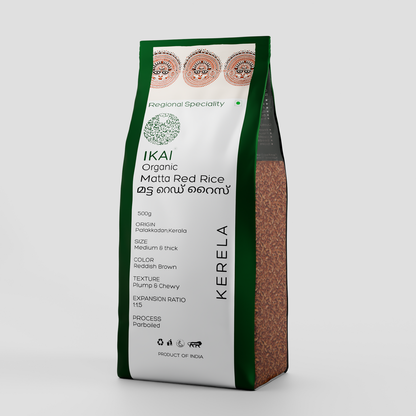 4 - Organic Matta Red Rice - 500 gm