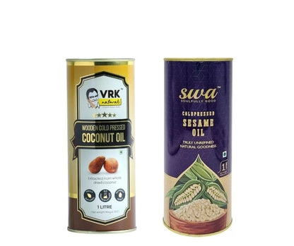 Vrk Naturals Wooden Cold Pressed Coconut Oil