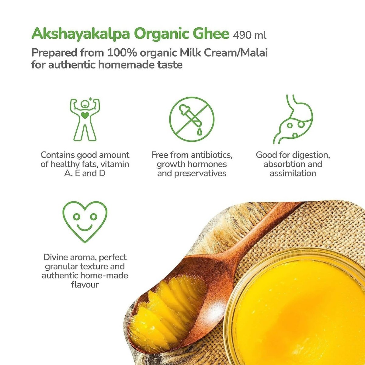Akshayakalpa Organic Cow Ghee - diocart