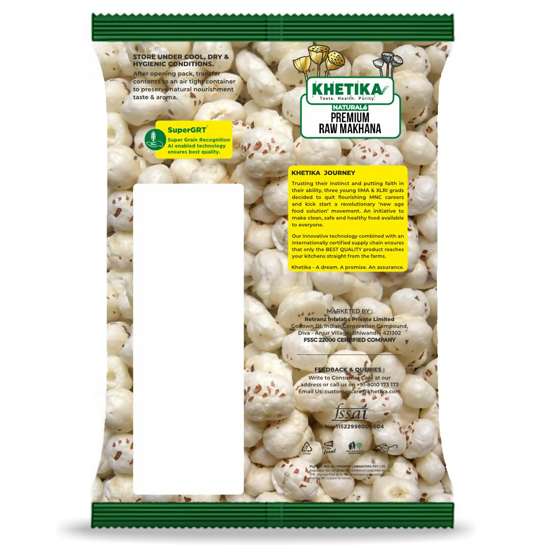 Khetika Premium Raw Phool Makhana - Distacart