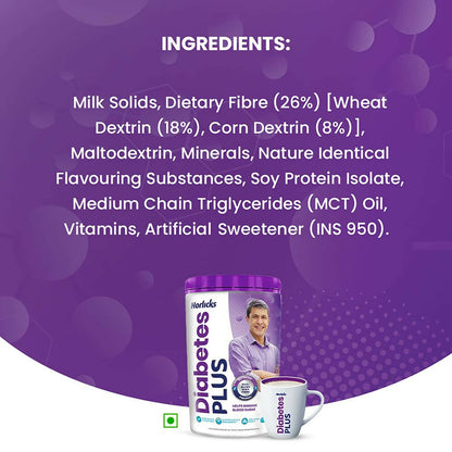 Horlicks Diabetes Plus - Sugar Free Protein Powder, Diabetic Nutrition Drink