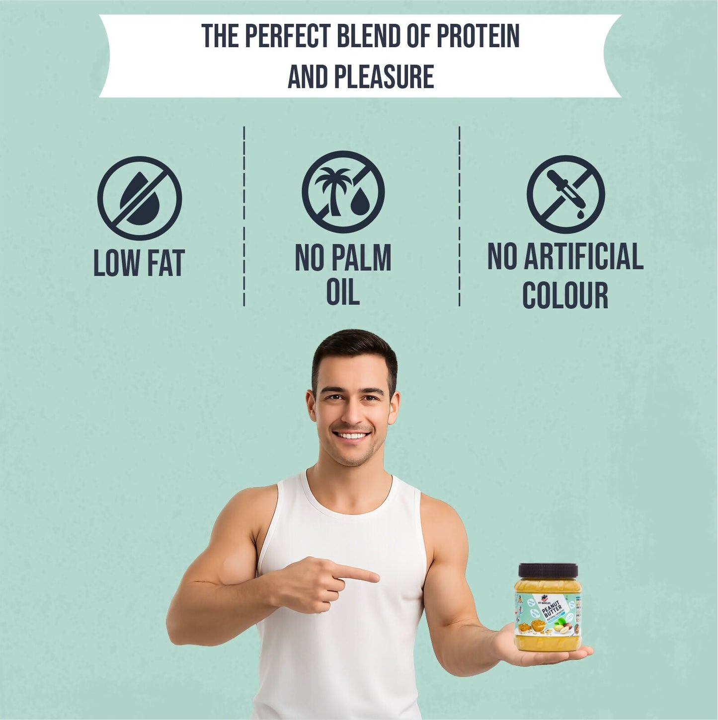 Fit Muscles Natural Crunchy Peanut Butter