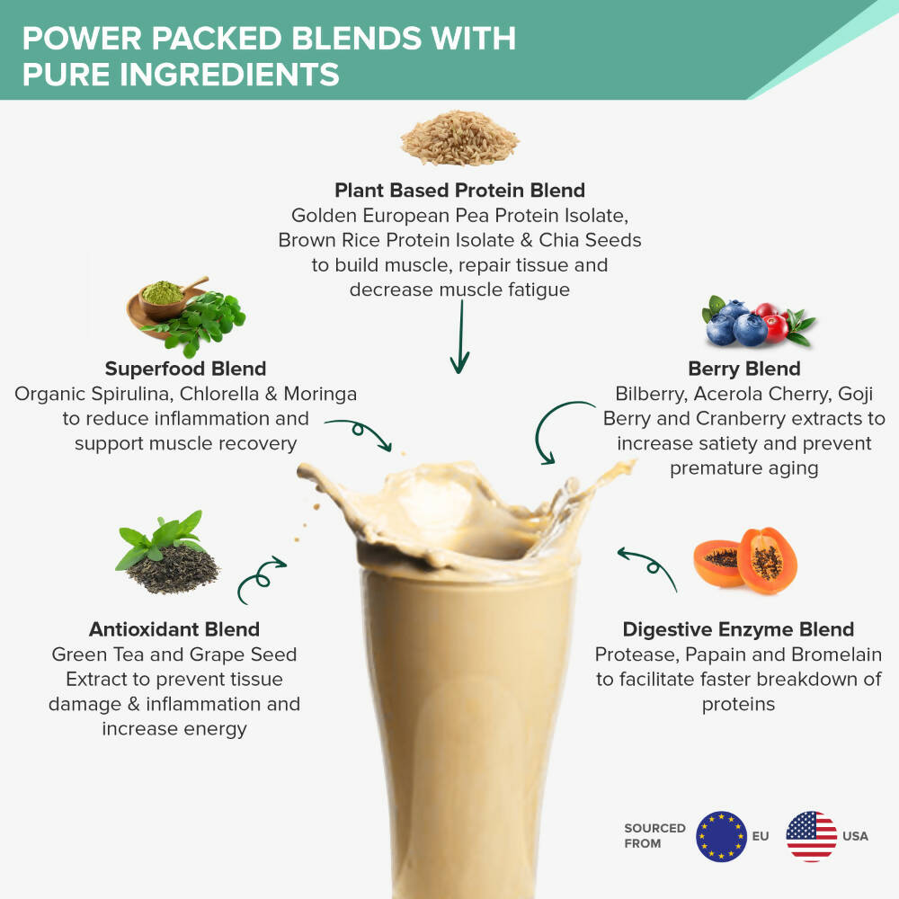 Wellbeing Nutrition Superfood Plant Protein-French Vanilla Caramel - Distacart