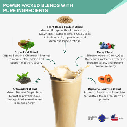 Wellbeing Nutrition Superfood Plant Protein-French Vanilla Caramel - Distacart