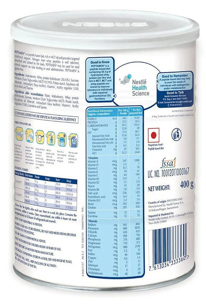 Nestle Peptamen Junior Peptide Based Diet Powder