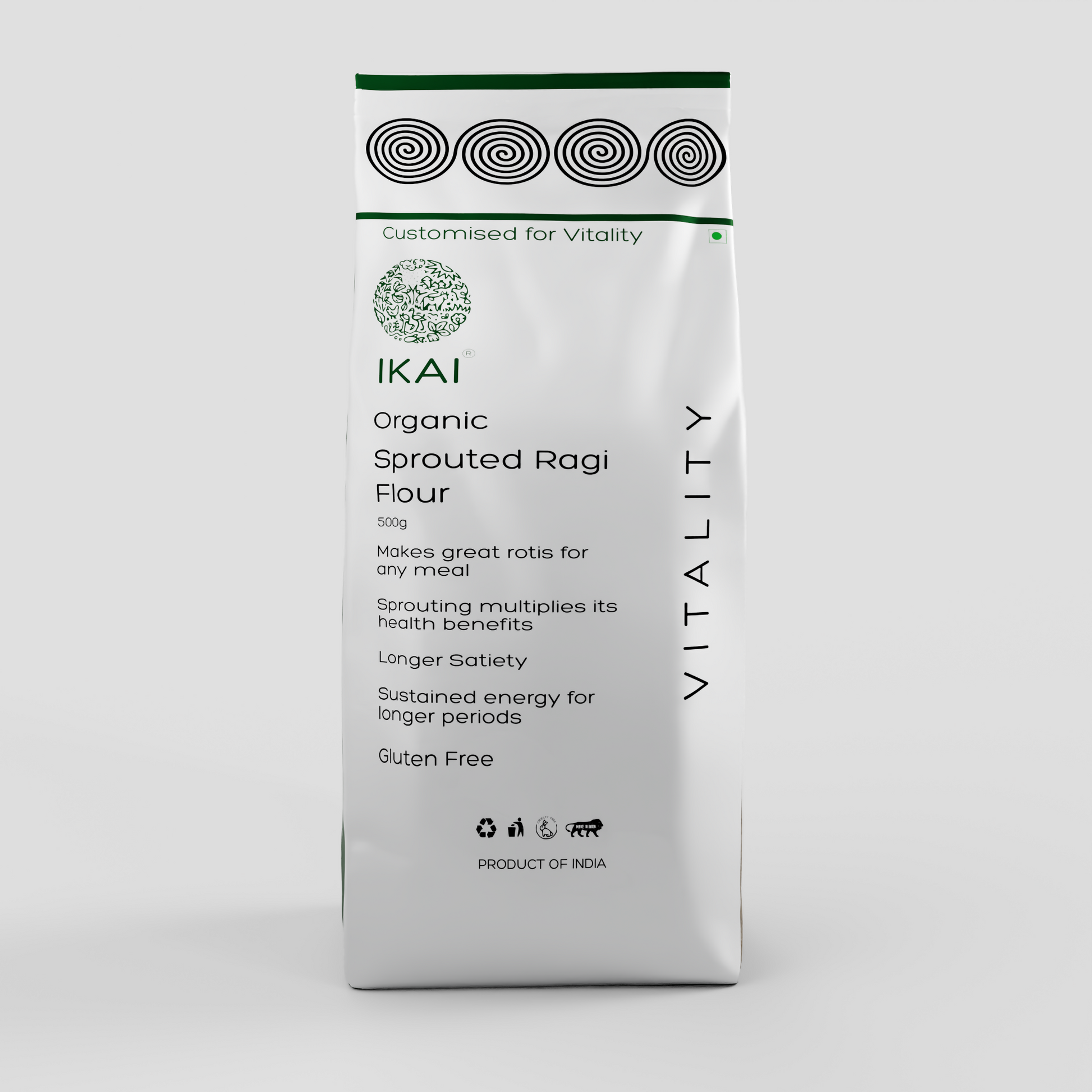 2 - Organic Sprouted Ragi Atta - 500 gm