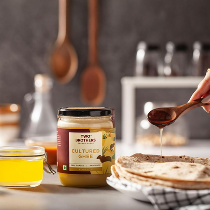 Two Brothers Organic Farms A2 Ghee Butter Organic Grass Fed From Gir Cow