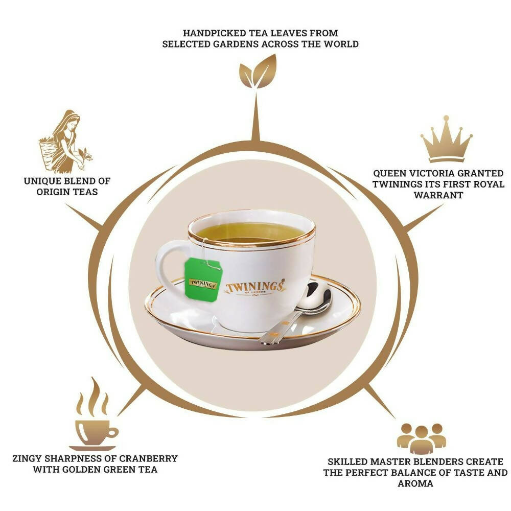 Twinings Green Tea Cranberry Teabags - Distacart