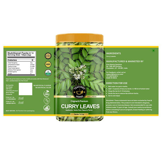 Teacurry Organic Curry Leaves - Distacart