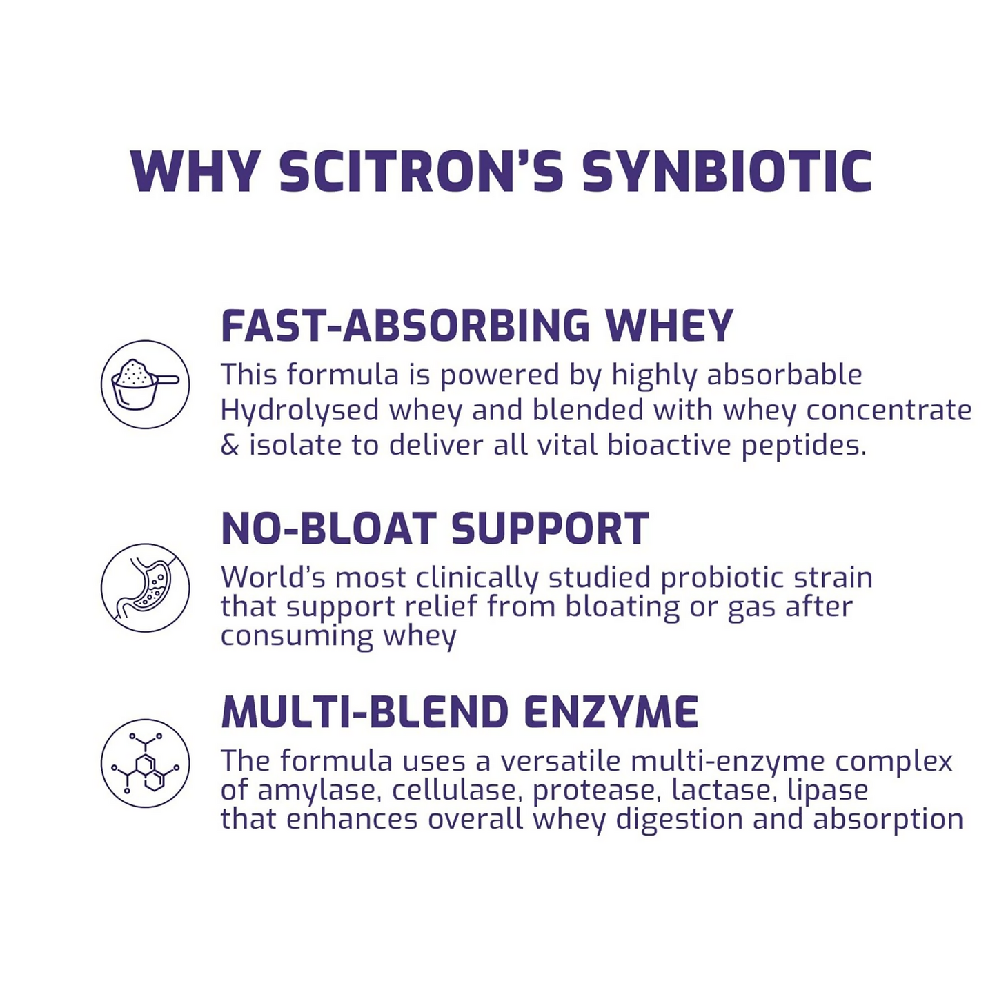 Scitron Whey Hydrolyzed Synbiotic 100% Hydrolyzed Protein Powder Chocolate Flavor