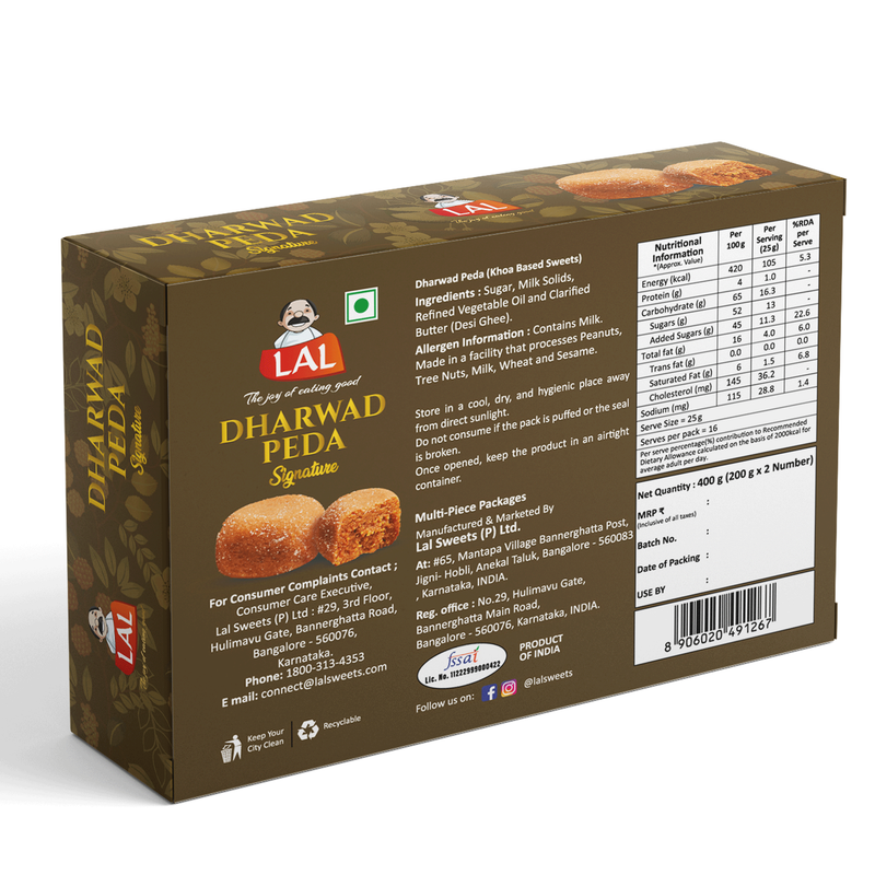 Lal Sweets Dharwad Peda - Distacart