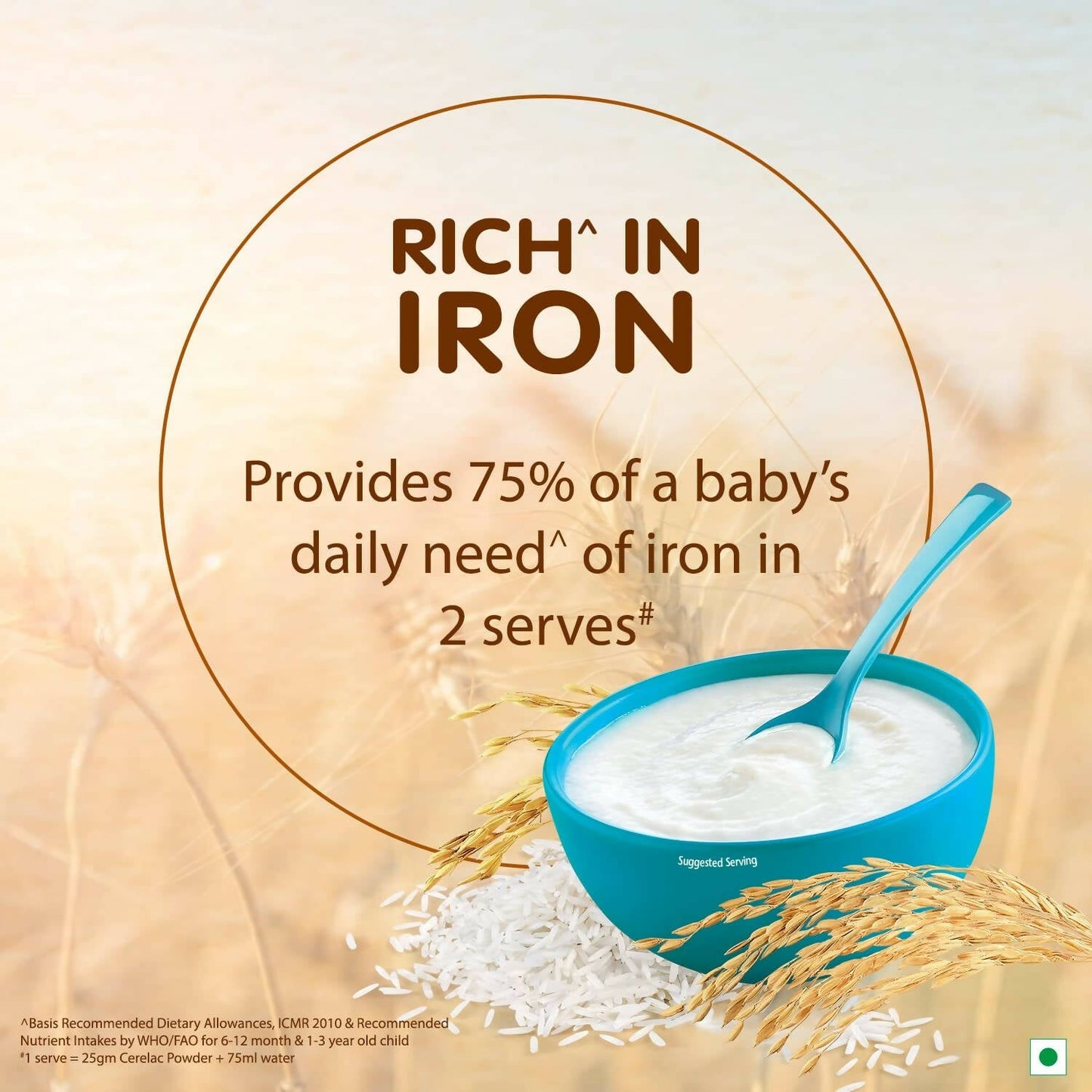 Nestle Cerelac Fortified Baby Cereal with Milk, Rice 6 to 24 months - Distacart