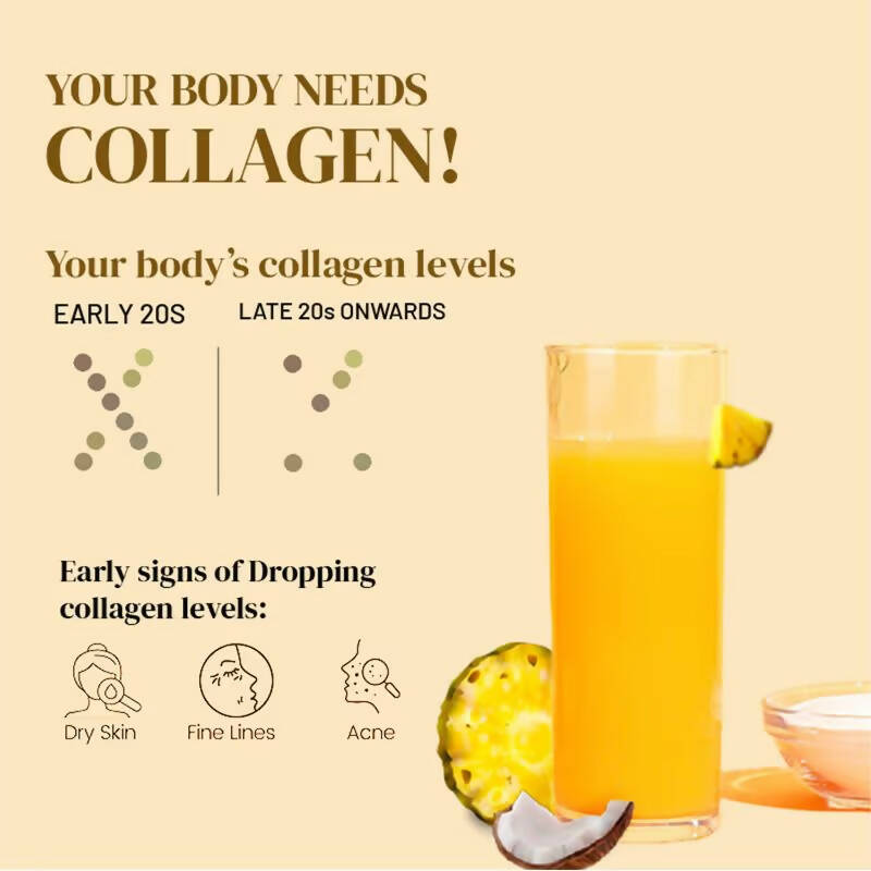 Wellbeing Nutrition Glow Korean Marine Collagen Peptides - Pina Colada Flavor - Distacart