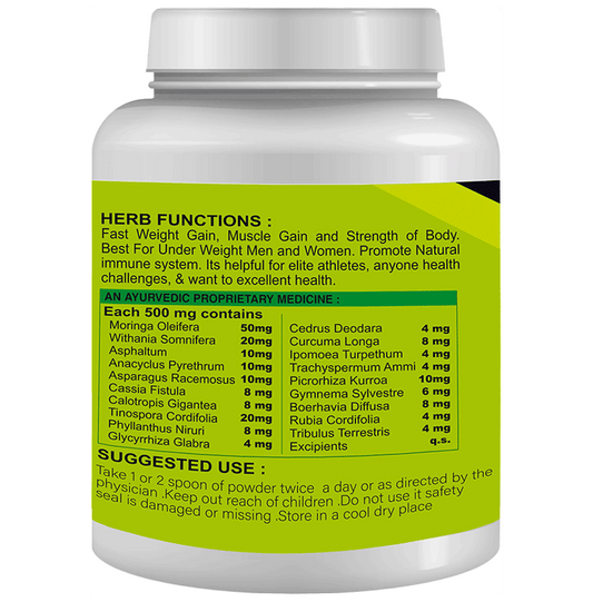 Sabates Size Vigour Weight Gain Formula Powder