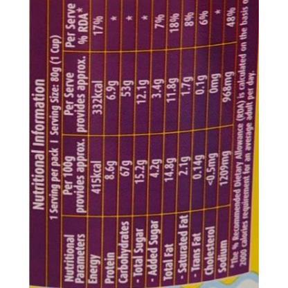 Suhana Cuppa Misal Refill Pouch Ready to Eat Instant Breakfast