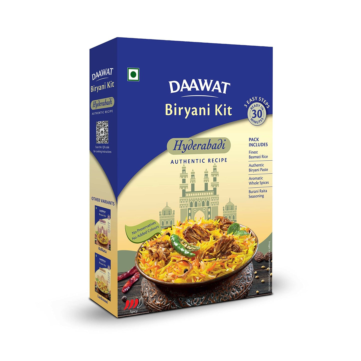 Daawat Biryani Kit Hyderabadi - Authentic Recipe - Distacart