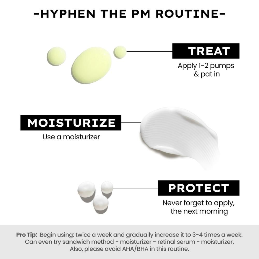 Hyphen By Kriti Sanon 0.1% Retinal Reset Serum Pro Anti Ageing Face Serum, Reduces Fine Lines & Wrinkles, Boosts Collagen