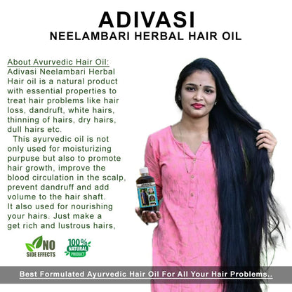 Neelambari Ayurvedic Hair Care Adivasi Herbal Hair Oil