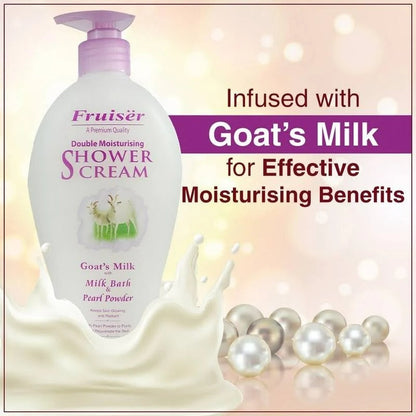 Fruiser Double Moisturizing Shower Cream Goat's Milk With Pearl Powder