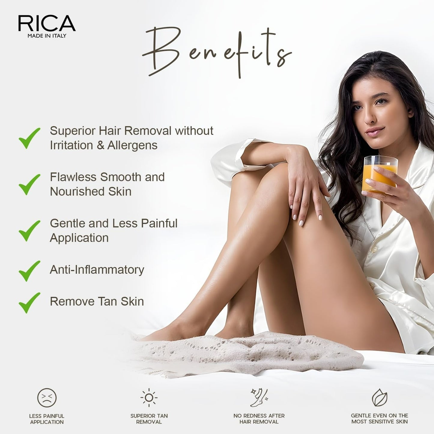 Rica Brazilian Wax with Avocado Butter, Natural & Stripless Wax