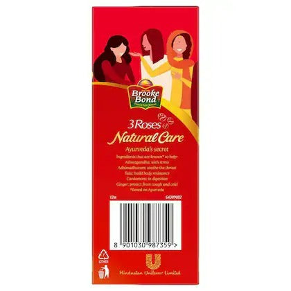 Brooke Bond 3 Roses Natural CareTea With Goodness of 5 Natural Ingredients and Ayurvedic Herbs - diocart