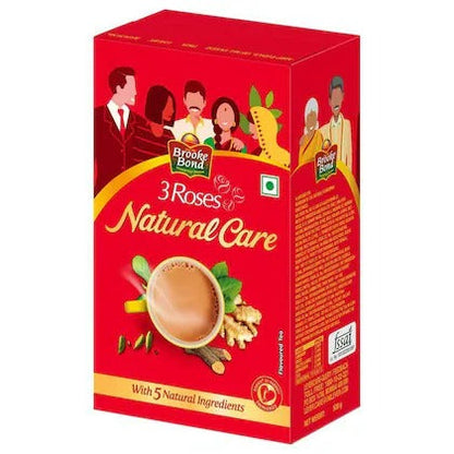 Brooke Bond 3 Roses Natural CareTea With Goodness of 5 Natural Ingredients and Ayurvedic Herbs - diocart