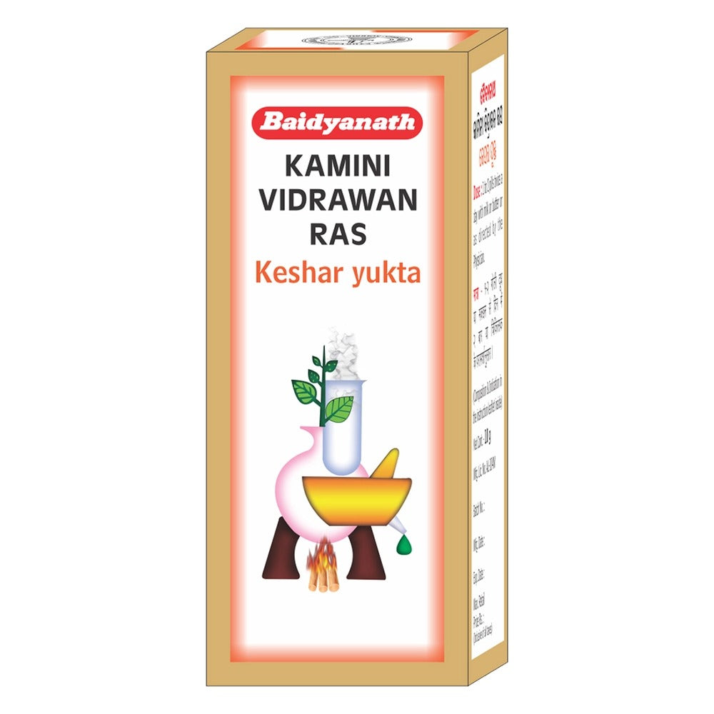 Baidyanath Kamini Vidrawan Ras Keshar Yukta Tablets