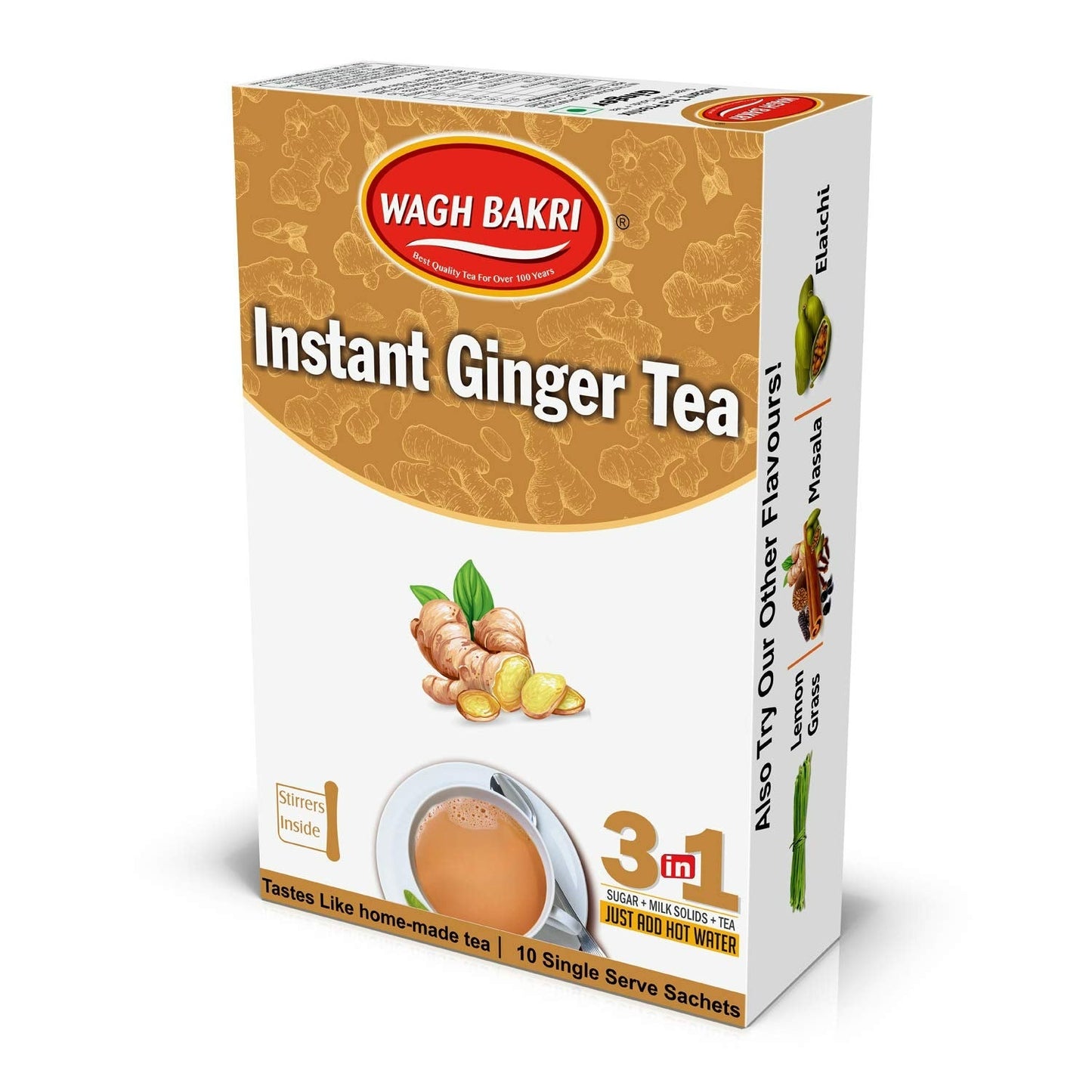 Wagh Bakri Instant Premix Ginger Tea - diocart