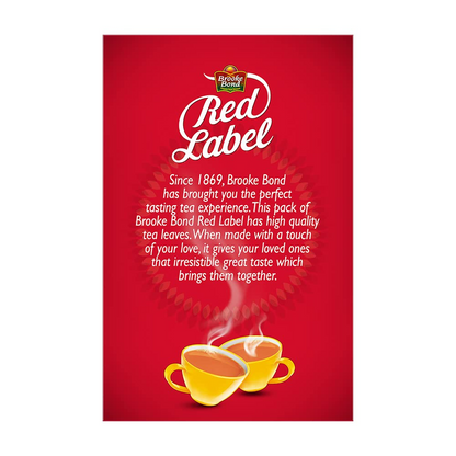Brooke Bond Red Label Tea | Premium Powdered Strong Black Chai from the Best Choosen Leaves - Distacart