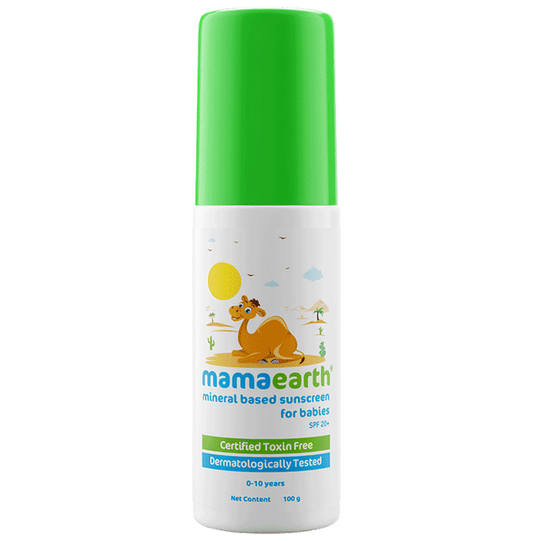 Mamaearth Mineral Based Baby Sunscreen For Protects from UV Rays & Deeply Nourishing & Soothing