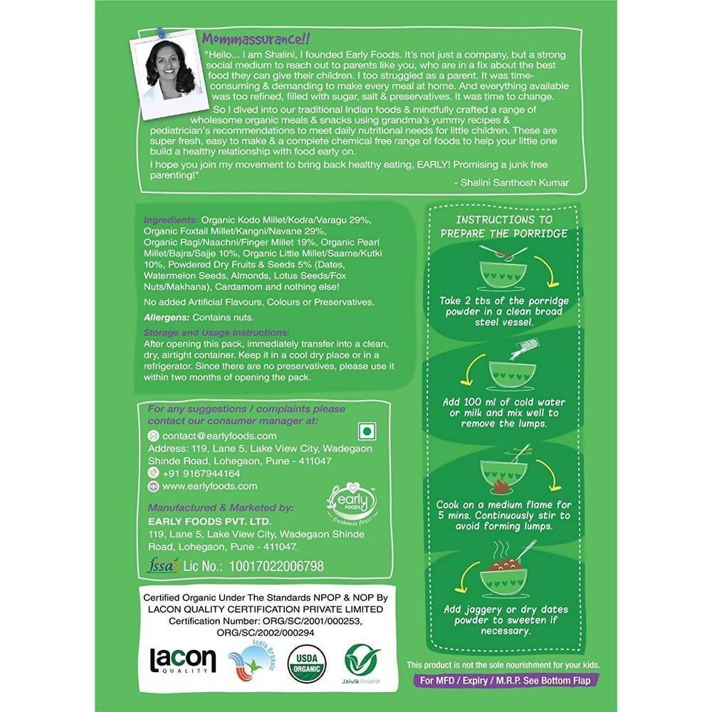 Early Foods Organic Sattu Maavu Porridge Mix