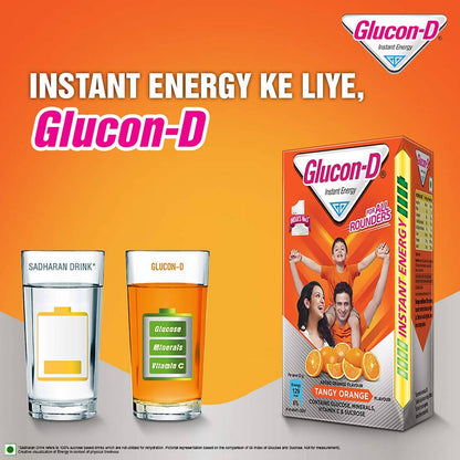 Glucon-D Instant Energy Health Drink - Tangy Orange - Distacart