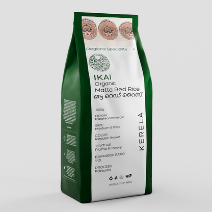 1 - Organic Matta Red Rice - 500 gm