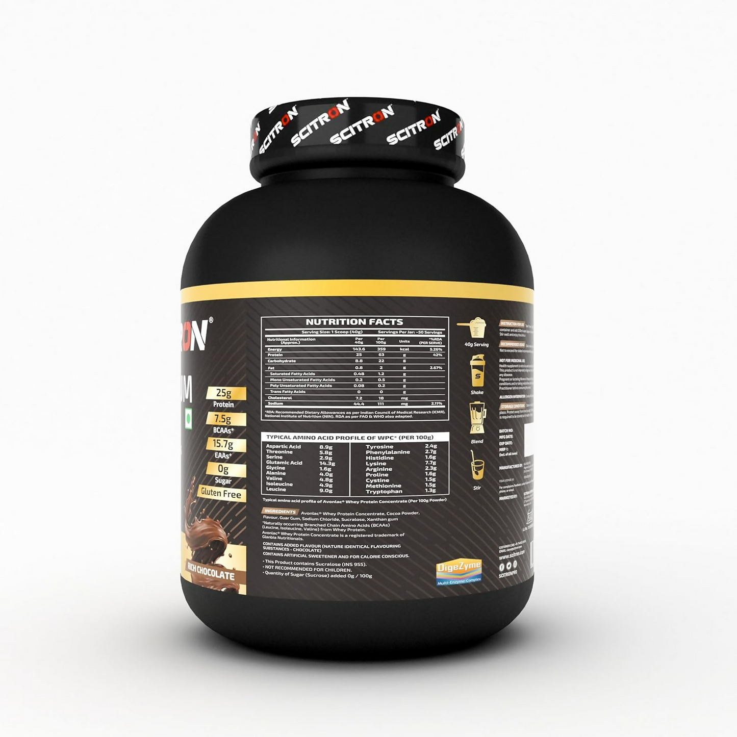 Scitron Nitro Series Premium Whey Rich Chocolate