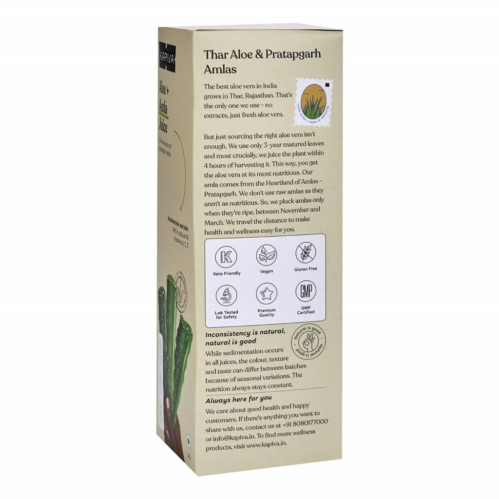 Kapiva Ayurveda Aloe Vera Amla Juice - Distacart