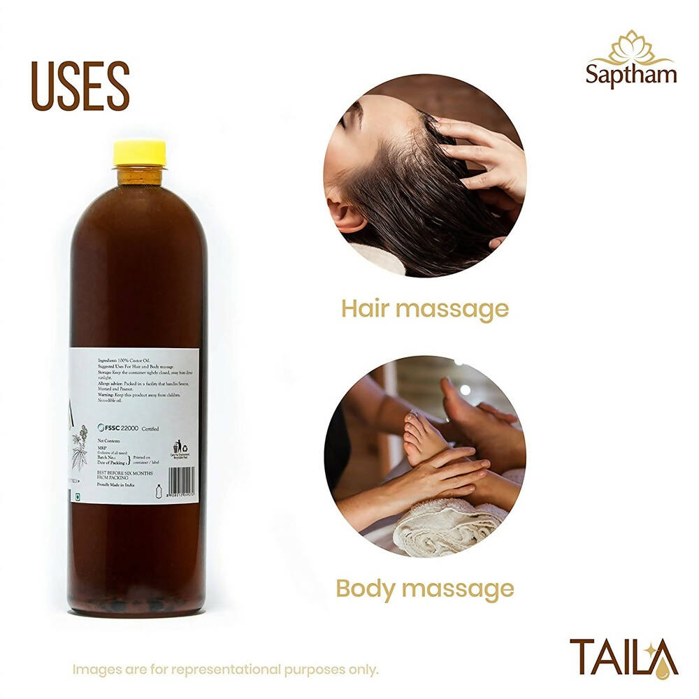 Saptham Taila 100% Natural Castor Oil - Distacart