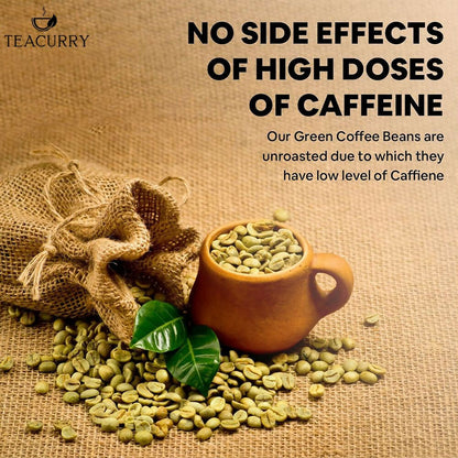Teacurry Arabica Green Coffee Bean (Raw Whole Beans, 100% Arabica, Unroasted) - Distacart
