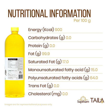 Saptham Taila 100% Wood Pressed Niger Oil - Distacart