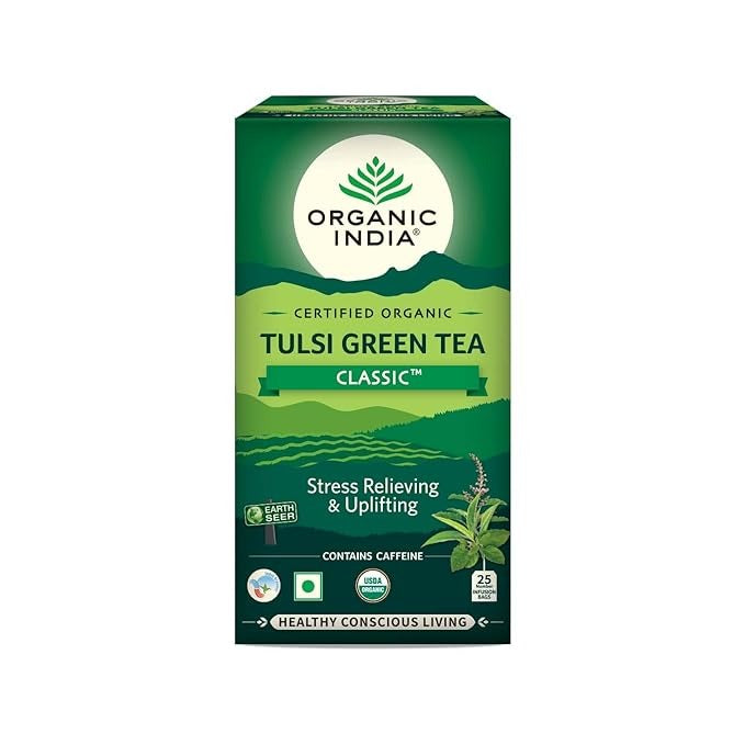Organic India Tulsi Green Tea Classic 25 Tea bags - diocart