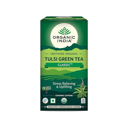 Organic India Tulsi Green Tea Classic 25 Tea bags - diocart
