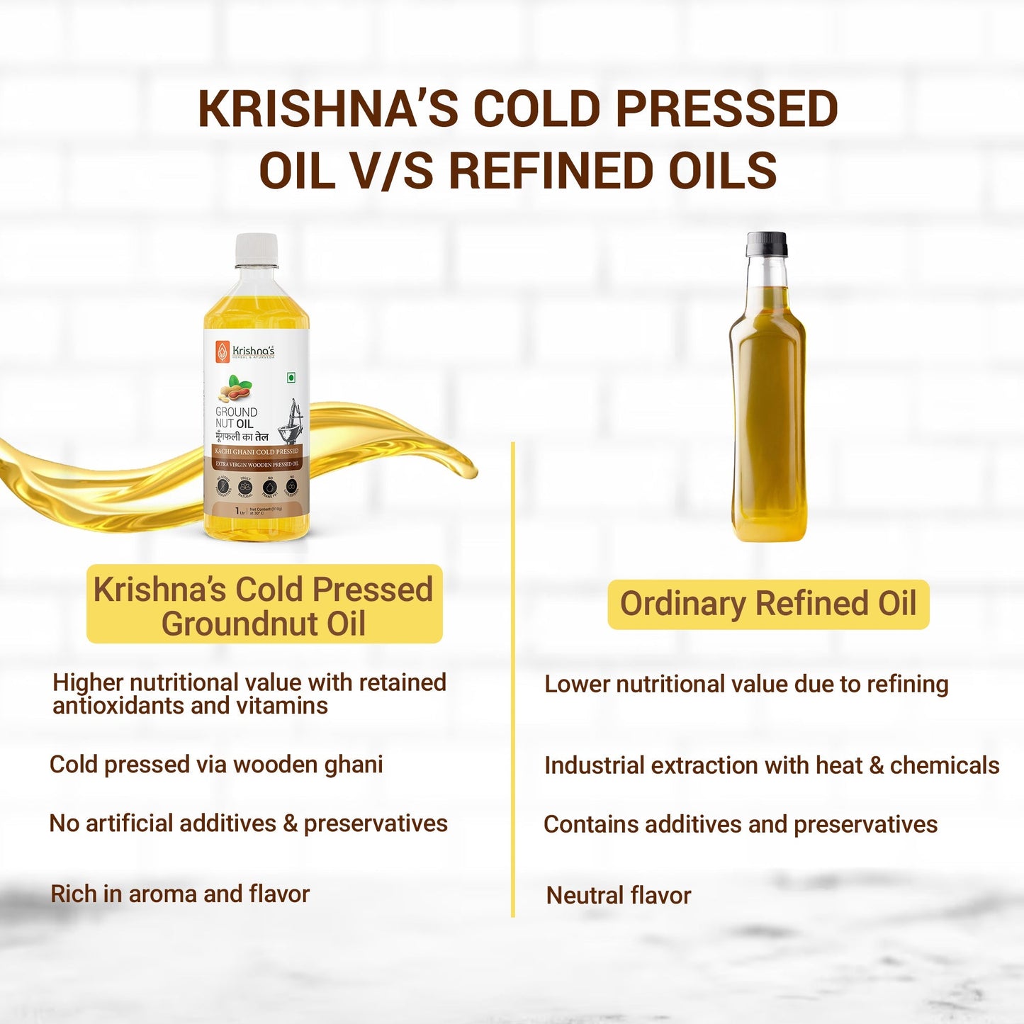 Krishna'S Herbal & Ayurveda Ground Nut Oil