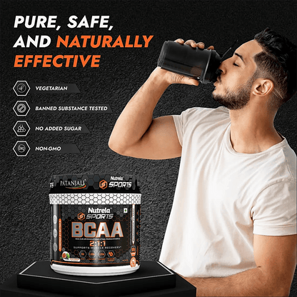 Patanjali Nutrela Sports BCAA Powder Spicy (Guava Flavour)